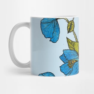 Himalayan Poppies Watercolour Mug